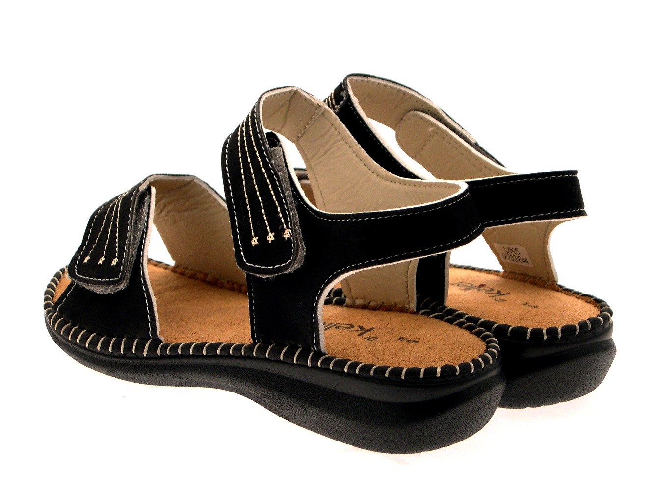 WOMENS LOW WEDGE WIDE COMFORT CUSHIONED SANDALS SUMMER SHOES LADIES